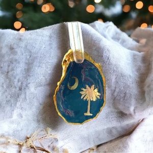 Palmetto Moon Oyster Shell Ornament